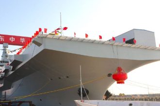 China launches world’s largest amphibious assault ship in race to rival US