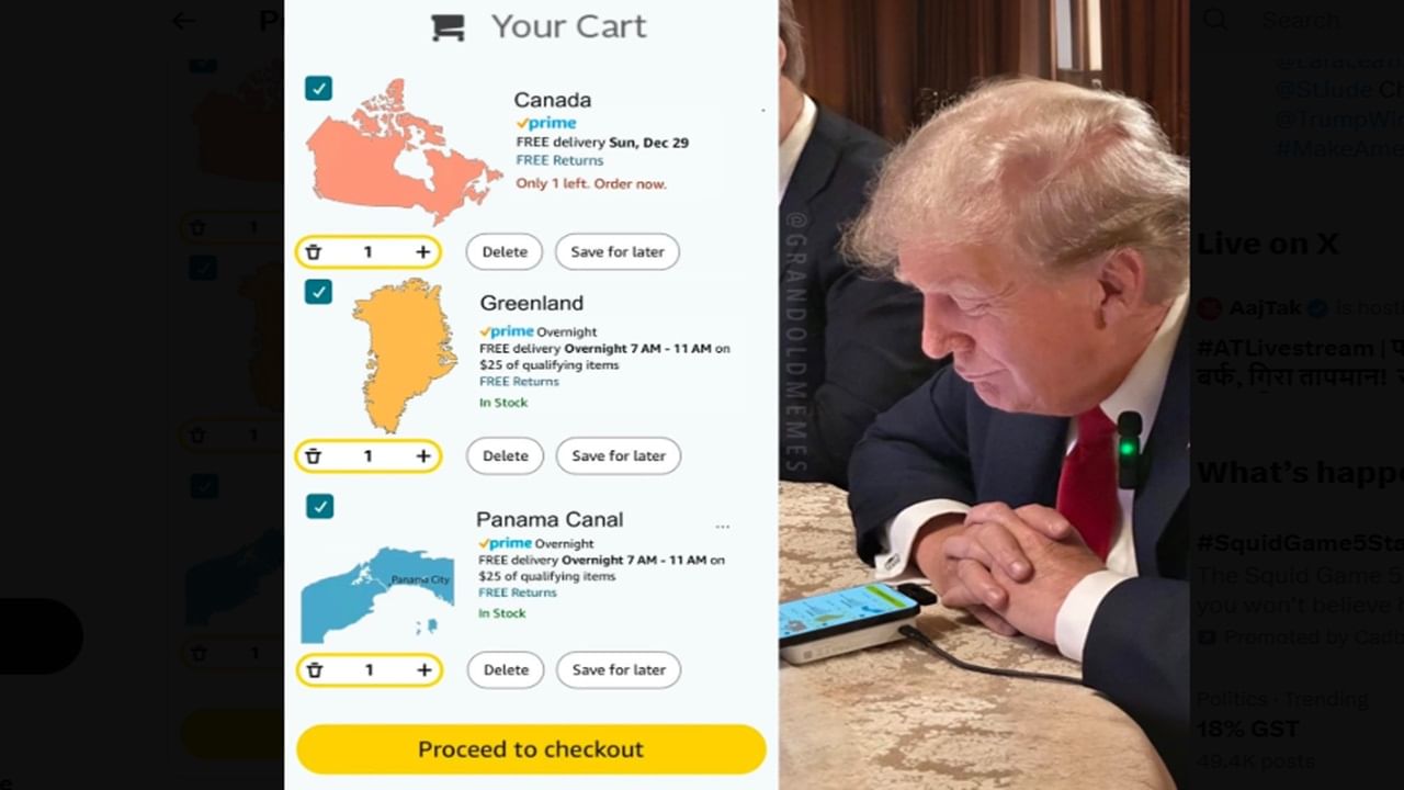 Eric Trump shares X post of Donald Trump ‘buying’ Canada, Greenland, and Panama Canal Eric Trump shares X post of Donald Trump ‘buying’ Canada, Greenland, and Panama Canal