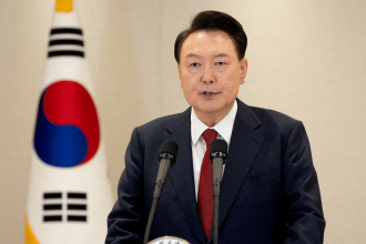 South Korean law enforcement officers detain impeached President Yoon Suk Yeol