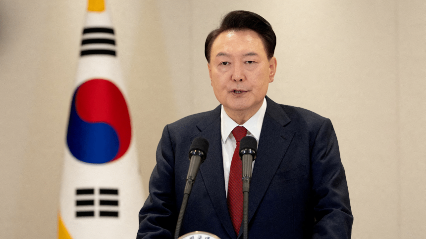 South Korean law enforcement officers detain impeached President Yoon Suk Yeol