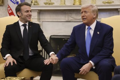 Watch: Trump gets interrupted, fact checked by Macron on live TV over Ukraine