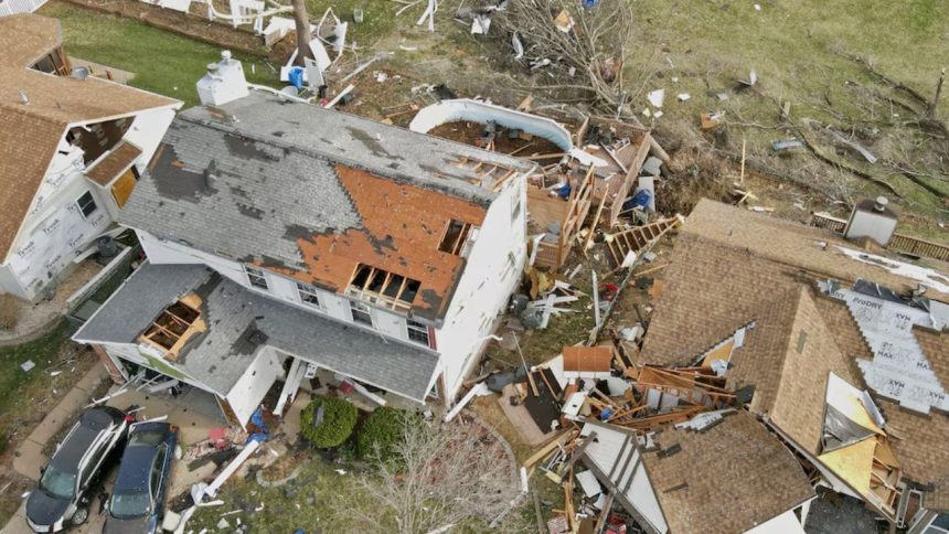 Tornadoes, wildfires and blinding dust sweep across US as massive storm leaves at least 37 dead