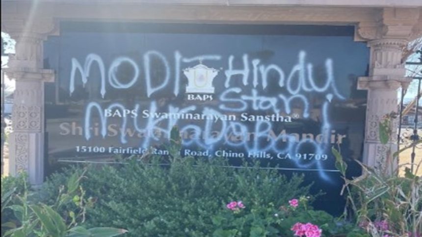 US: BAPS Hindu temple vandalised in California