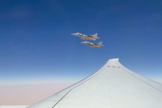 Video: Royal Saudi Air Force jets escort PM Modi’s plane