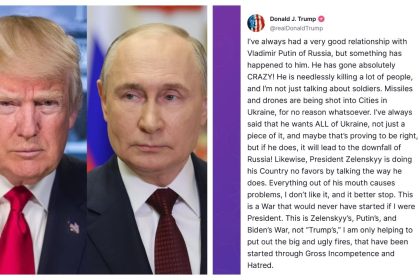 ‘Putin gone absolutely CRAZY’: Trump after record Ukraine strikes; Zelenskyy also warned