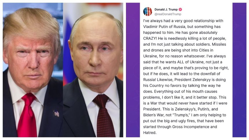 ‘Putin gone absolutely CRAZY’: Trump after record Ukraine strikes; Zelenskyy also warned