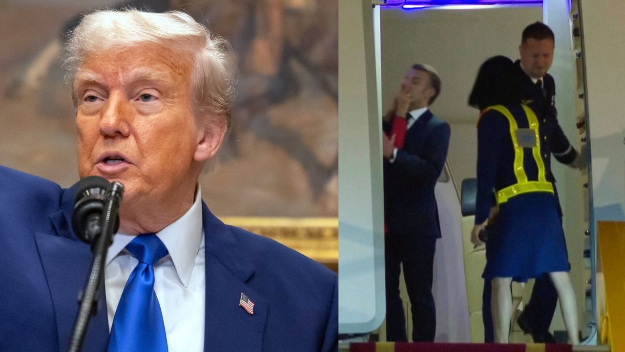 Make sure door remains closed: Donald Trump advise for French President Emmanuel Macron post viral video