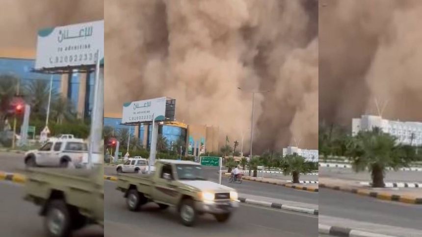 Watch: Sandstorms sweep across Saudi Arabia, blankets Riyadh and Al Qassim