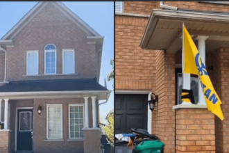 Ontario landlord under stress over unpaid rent, tenants tie Khalistan flag on roof
