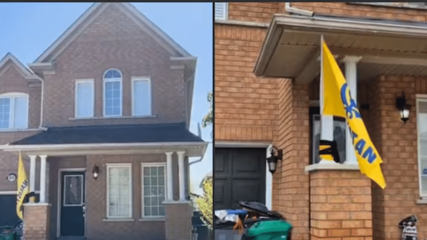 Ontario landlord under stress over unpaid rent, tenants tie Khalistan flag on roof