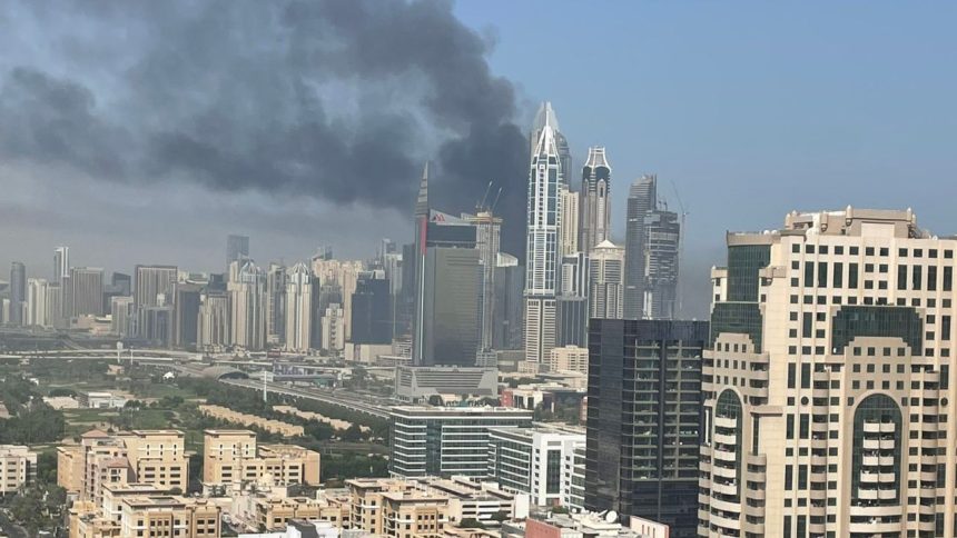 Over 3,500 residents evacuated safely after high-rise catches fire in Dubai