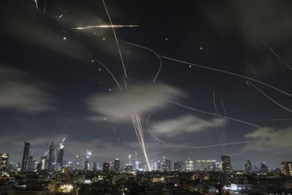 What are cluster bombs fired by Iran in missile strike against Israel?