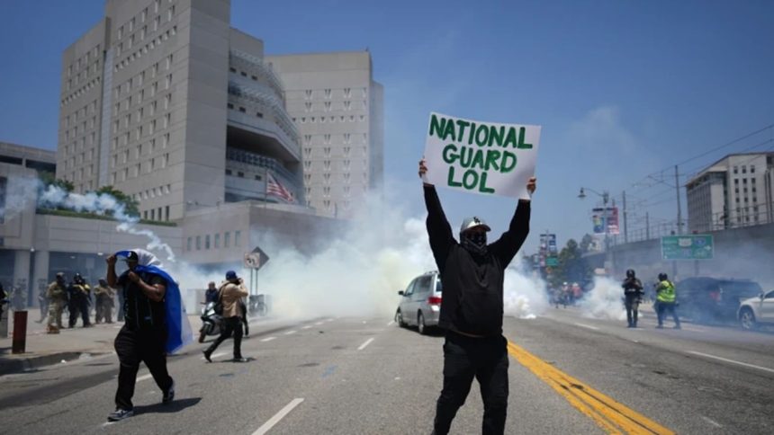 Tear gas, rubber bullets fired as protests in Los Angeles intensify after National Guard deployment | Key points