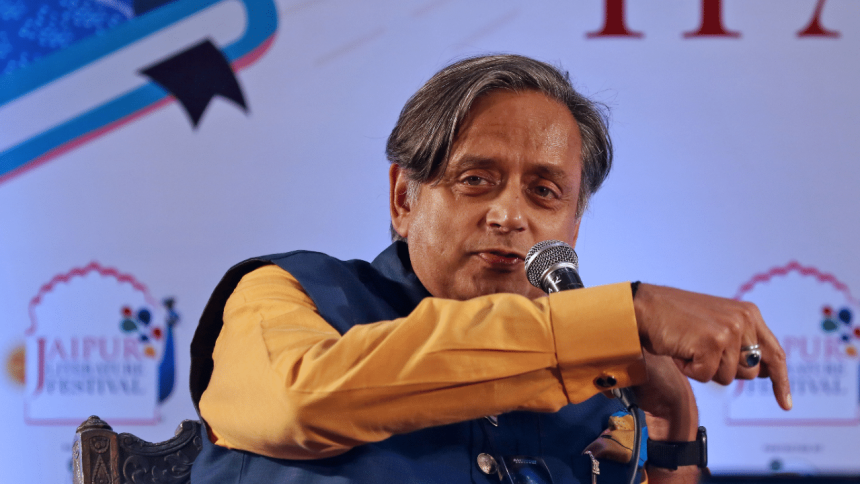 ‘I didn’t plant it, I promise you. This guy does this to his dad’: Tharoor tells crowd after son Ishaan asks question during US briefing